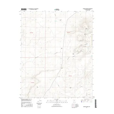 2017 Map of Mariano Springs, 2017 Print