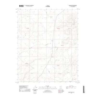 2020 Map of Mariano Springs, 2020 Print
