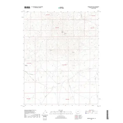 2019 Map of Mariano Wash East, 2019 Print
