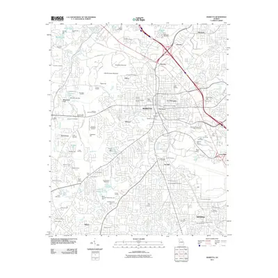 2011 Map of Marietta, 2011 Print