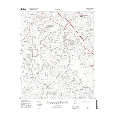 2014 Map of Marietta, 2014 Print