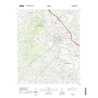2020 Map of Marietta, 2020 Print