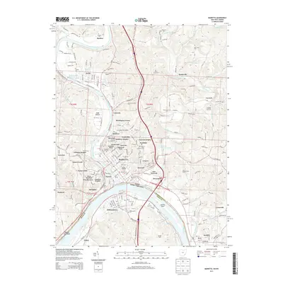 2013 Map of Marietta, 2013 Print