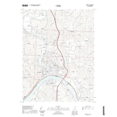 2019 Map of Marietta, 2019 Print