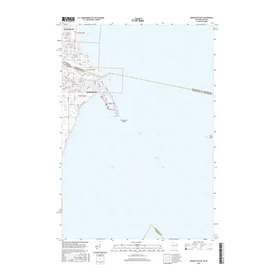 2016 Map of Marinette East, 2016 Print
