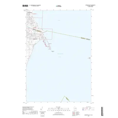 2018 Map of Marinette East, 2018 Print