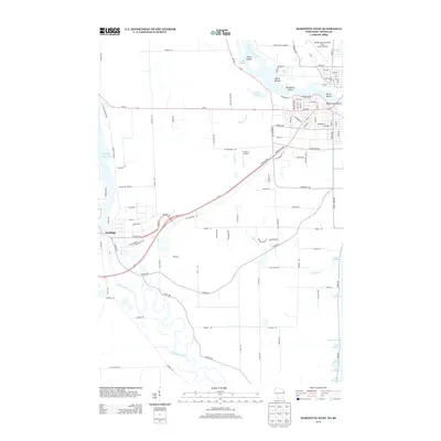 2013 Map of Marinette West, 2013 Print