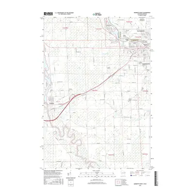 2016 Map of Marinette West, 2016 Print