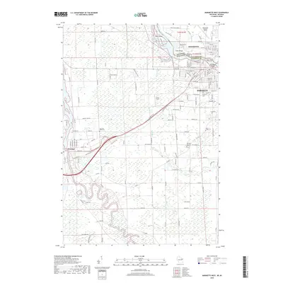 2018 Map of Marinette West, 2018 Print