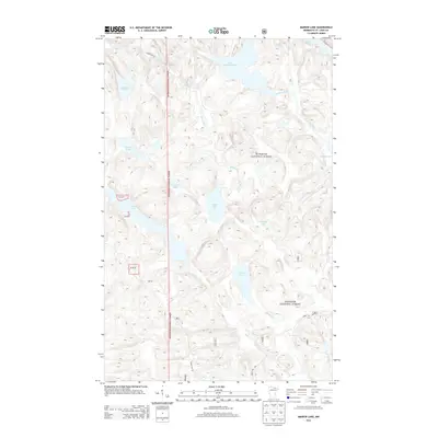 2013 Map of Marion Lake, 2013 Print