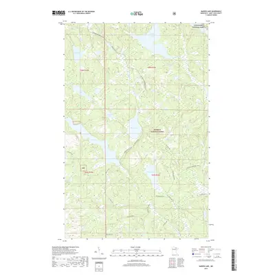 2019 Map of Marion Lake, 2019 Print