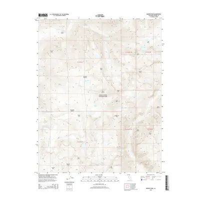 2015 Map of Marion Peak, 2015 Print
