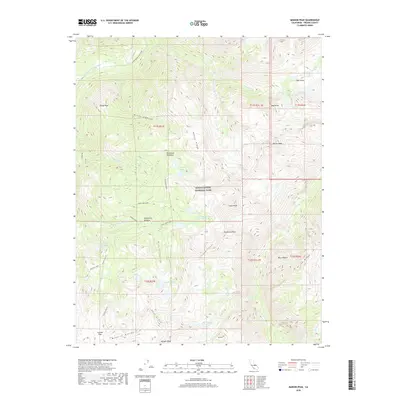 2018 Map of Marion Peak, 2018 Print