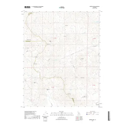 2018 Map of Mariposa Peak, 2018 Print