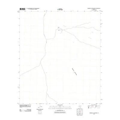 2011 Map of Mariscal Mountain, 2011 Print