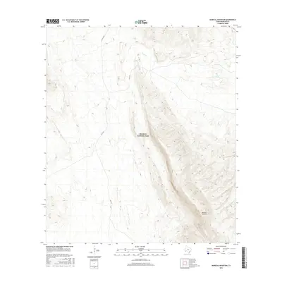 2016 Map of Mariscal Mountain, 2016 Print