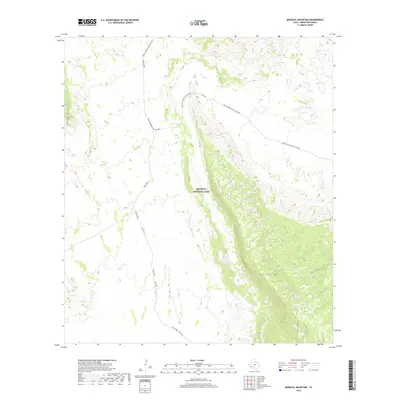 2019 Map of Mariscal Mountain, 2019 Print