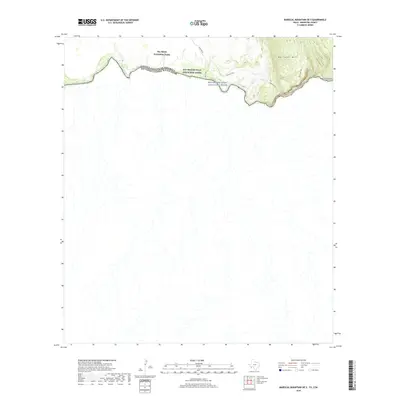 2019 Map of Mariscal Mountain OE S, 2019 Print