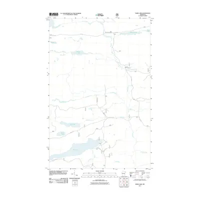 2011 Map of Mark Lake, 2011 Print
