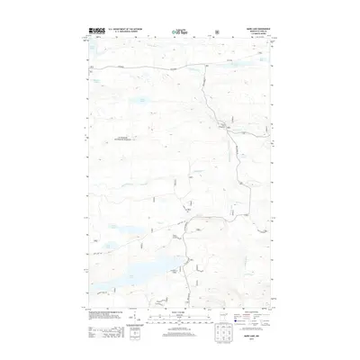 2013 Map of Mark Lake, 2013 Print