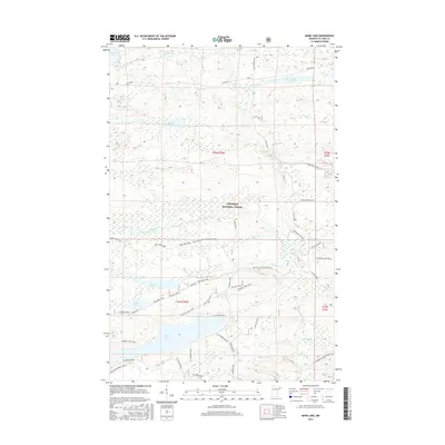 2016 Map of Mark Lake, 2016 Print