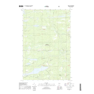 2019 Map of Mark Lake, 2019 Print