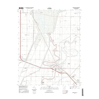 2017 Map of Marked Tree, 2017 Print