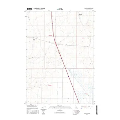 2017 Map of Market Lake, 2017 Print