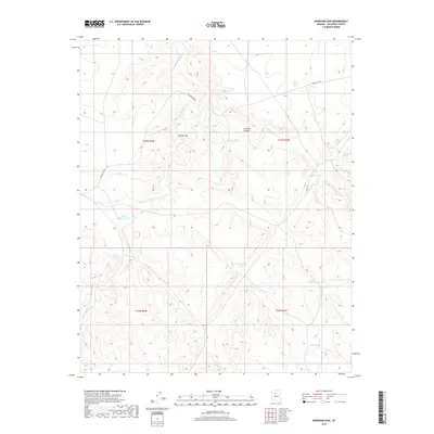 2018 Map of Markham Dam, 2018 Print