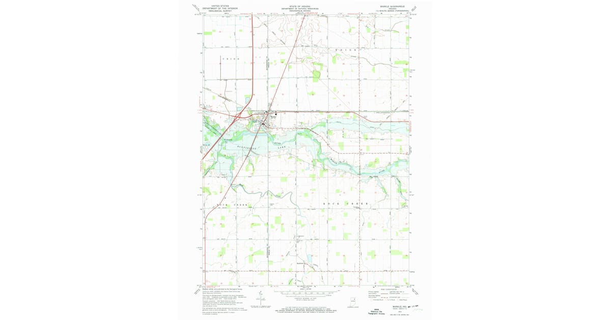 1970s Maps of Markle, IN | Pastmaps
