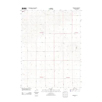2013 Map of Marks Butte, 2013 Print