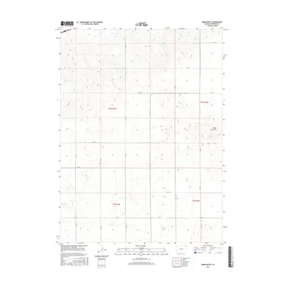 2016 Map of Marks Butte, 2016 Print