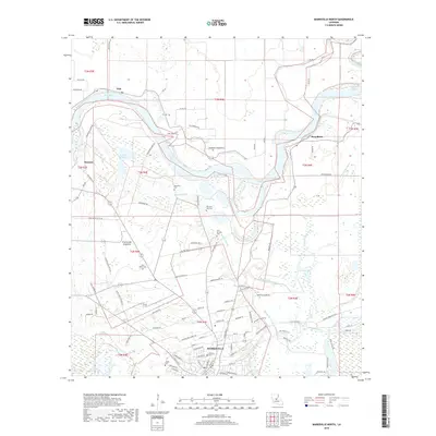 2018 Map of Marksville North, 2018 Print