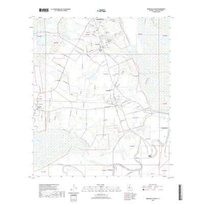 2018 Map of Marksville South, 2018 Print