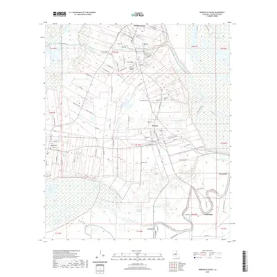 2020 Map of Marksville South, 2020 Print