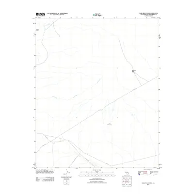 2012 Map of Marl Mountains, 2012 Print