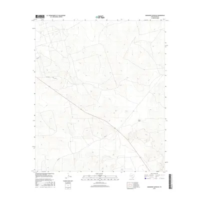 2016 Map of Marlboro Canyon SE, 2016 Print