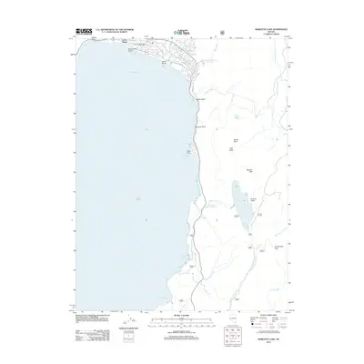 2012 Map of Marlette Lake, 2012 Print