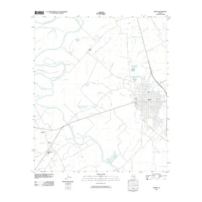 2010 Map of Marlin, 2010 Print