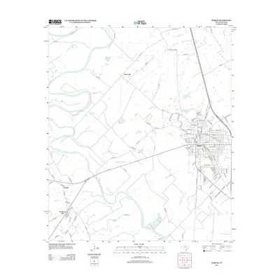 2013 Map of Marlin, 2013 Print