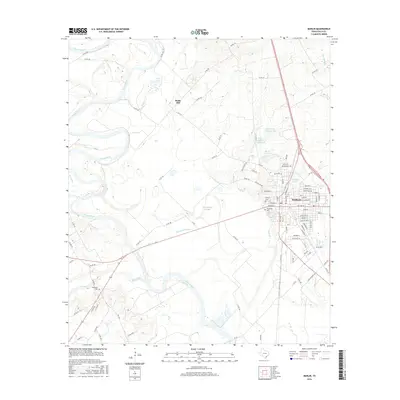 2016 Map of Marlin, 2016 Print