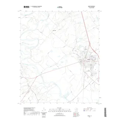 2019 Map of Marlin, 2019 Print