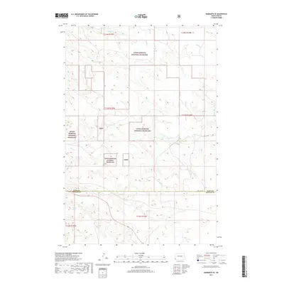 2017 Map of Marmarth SE, 2017 Print