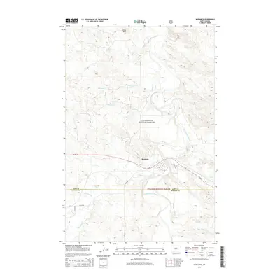 2014 Map of Marmarth, 2014 Print