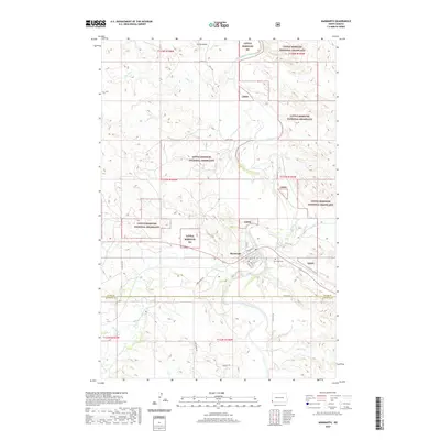 2020 Map of Marmarth, 2020 Print