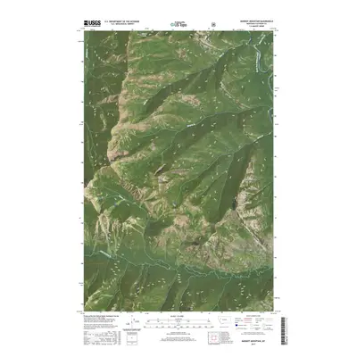 2017 Map of Marmot Mountain, 2017 Print