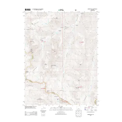 2013 Map of Maroon Bells, 2013 Print