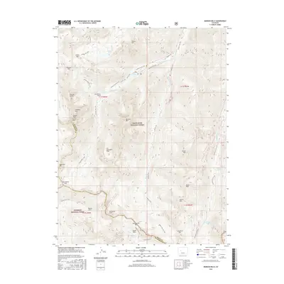 2016 Map of Maroon Bells, 2016 Print