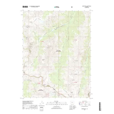 2019 Map of Maroon Bells, 2019 Print