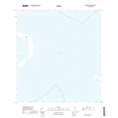 2018 Map of Marquesas Keys East, 2018 Print